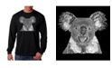 LA Pop Art Men's Word Art - Koala Long Sleeve T-Shirt
